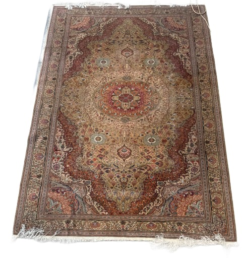 Antique Persian Tabriz - 6'9 x 9'10" (1 of 3)