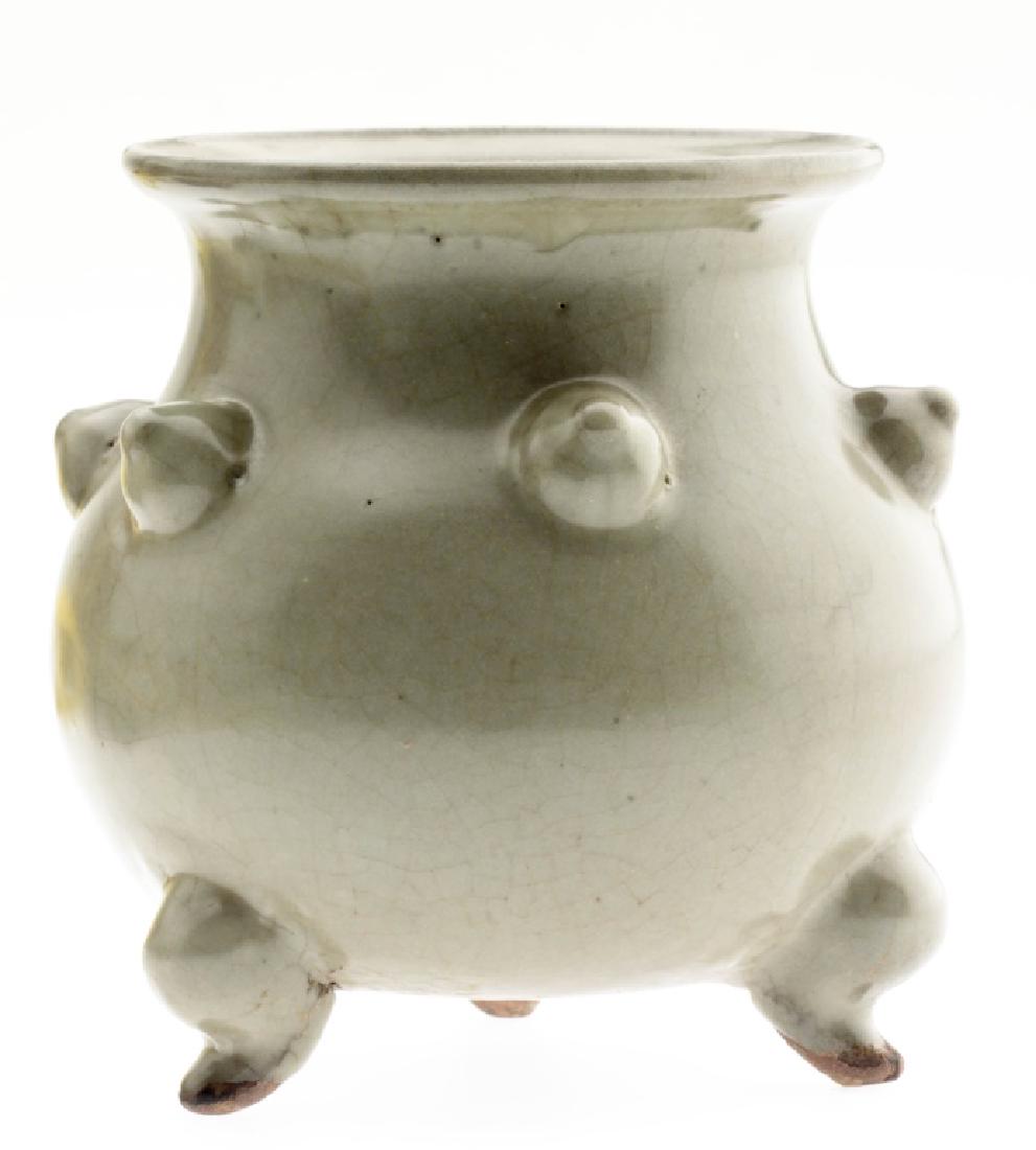 A Superb Chinese Three-Legged Porcelain Censer. (1 of 5)