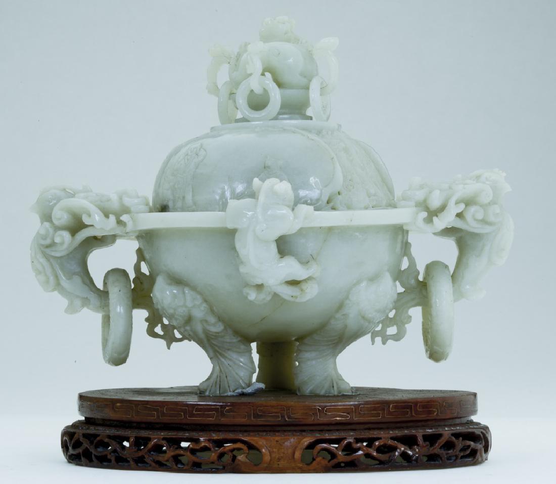 A superb vintage Chinese jade incense burner (1 of 11)