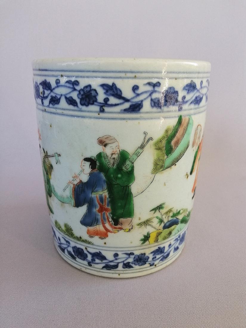 NICE CHINESE QING KANG XI FAMILLE VERTE CUP (1 of 13)