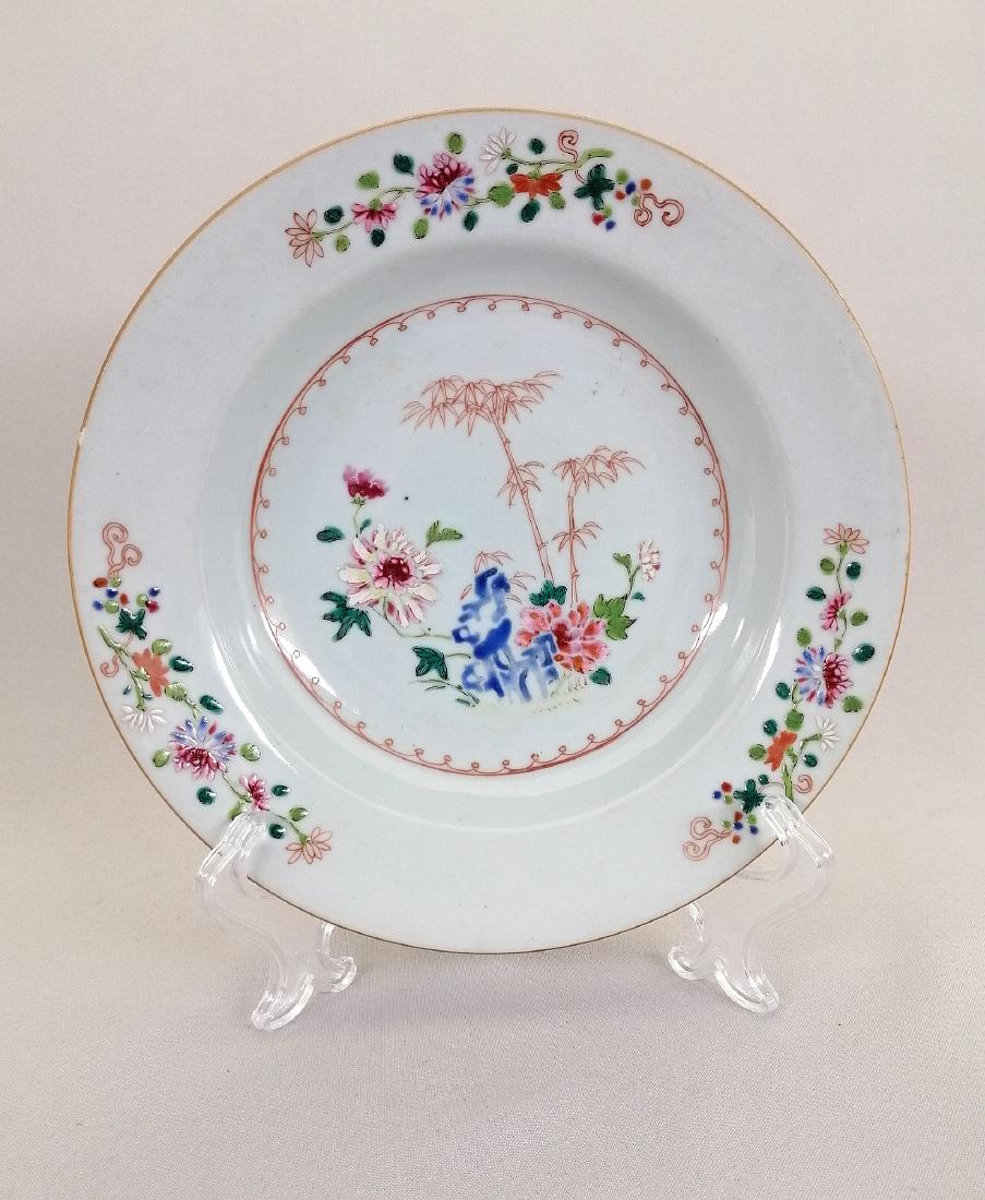 Nice Chinese 18th c. export famille rose plate (1 of 6)