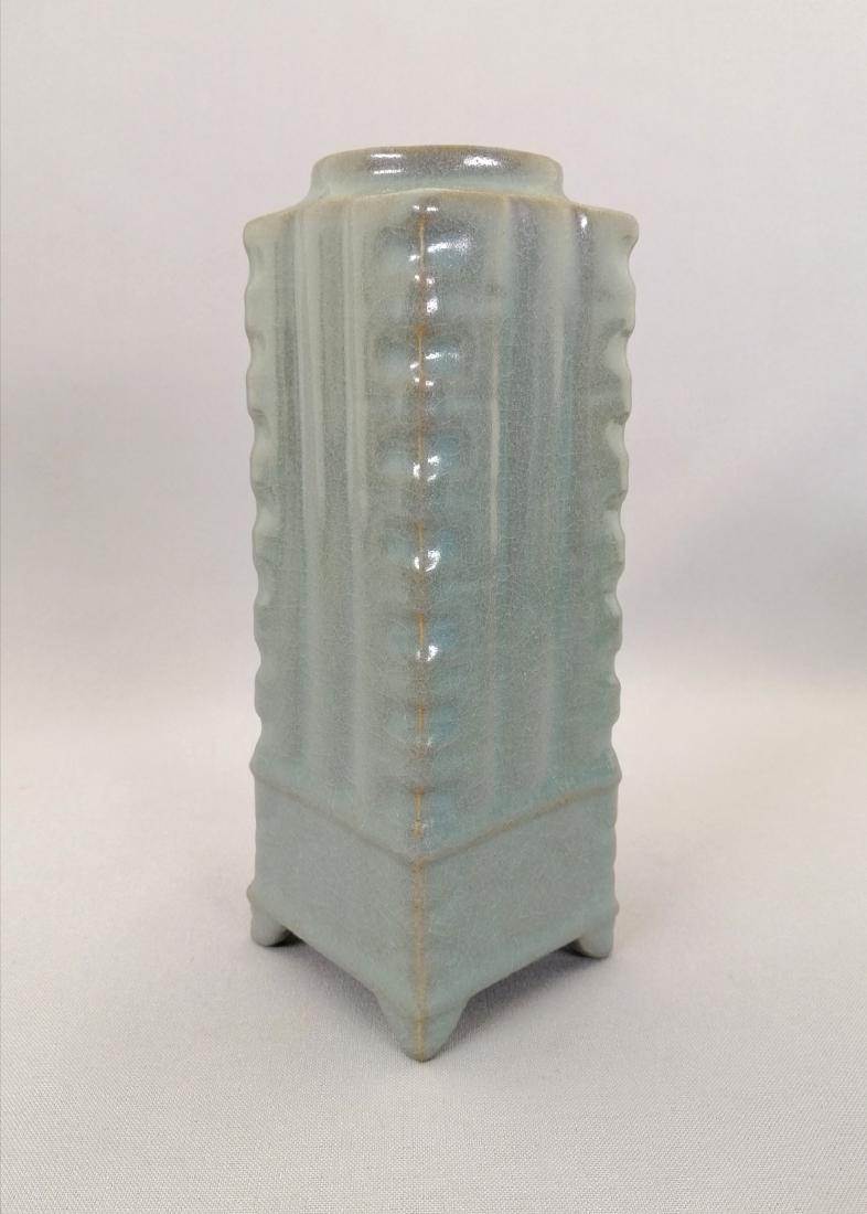 A Chinese Ru kiln Zong vase. (1 of 4)