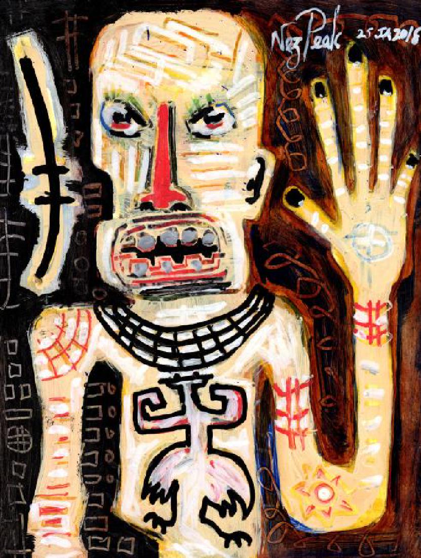 Original Nez Peek Outsider Art Dada Expressionist  Abst (1 of 1)