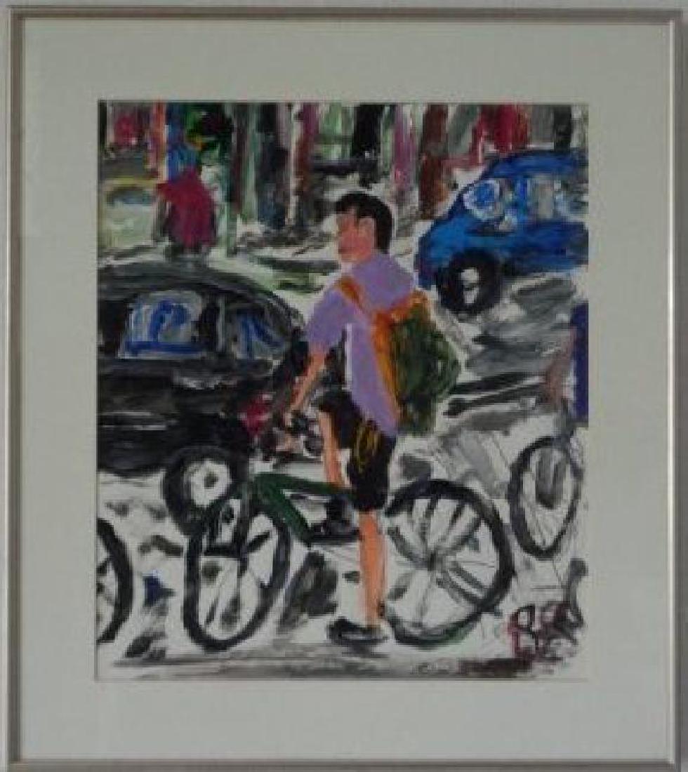 Original Street N York Impressionism Plain Air Painting (1 of 1)