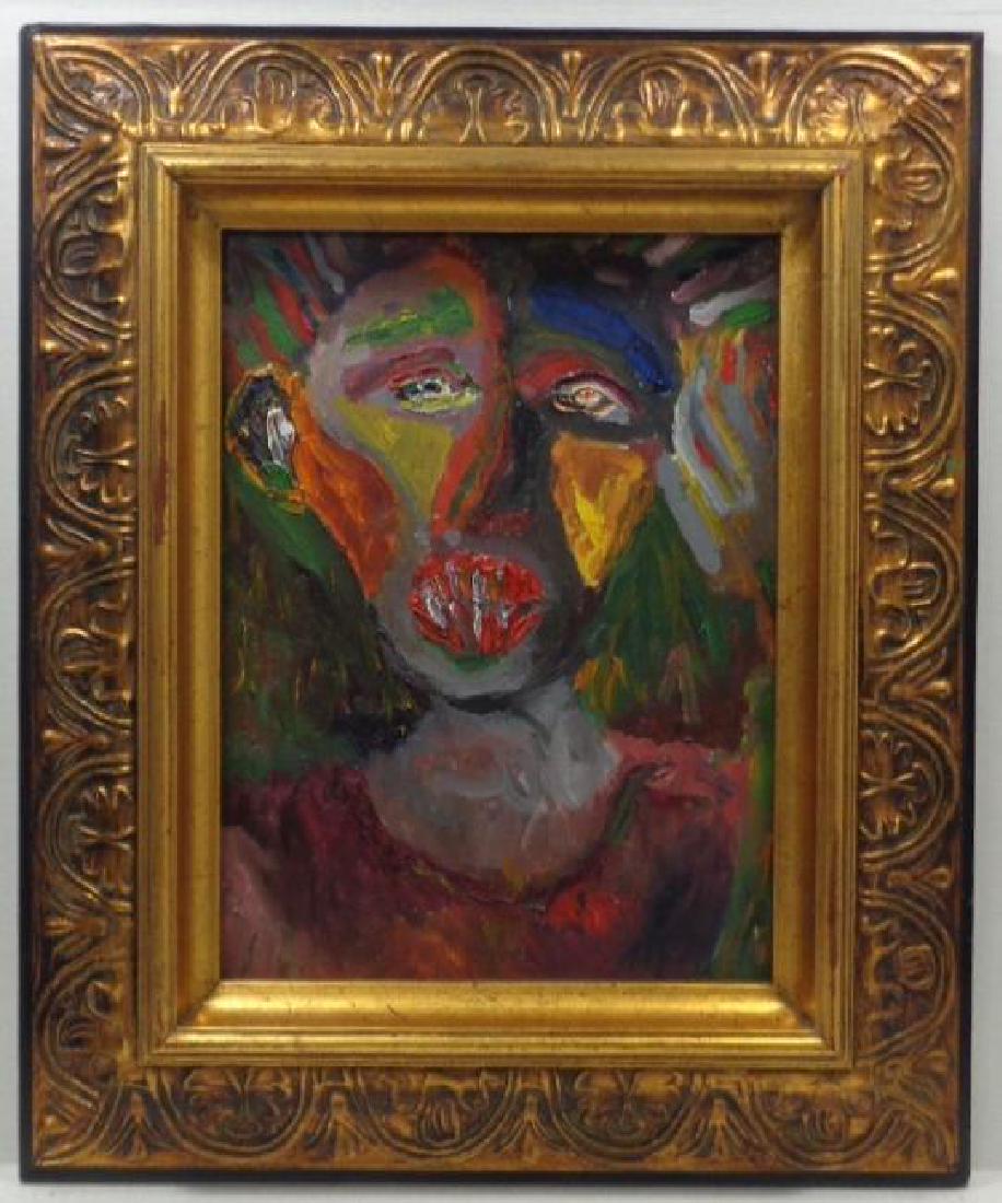 Rare Expressionism Figurative Oil Painting Signed (1 of 5)