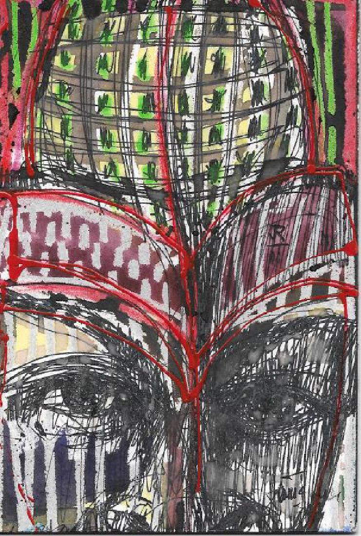 Original J Rivera Modern New York Painting 2011 Signed (1 of 2)