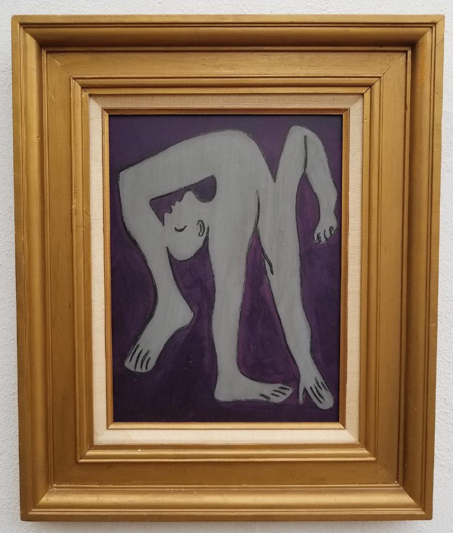 Pablo Picasso (1881-1973) The Acrobat Painting: Pablo Picasso (1881-1973) The Acrobat Painting. Appropriation of the work Acrobat by Picasso, sold in the manner and style of the artist. Frame Size: 20 x 24 Painting Size: 12 x 16