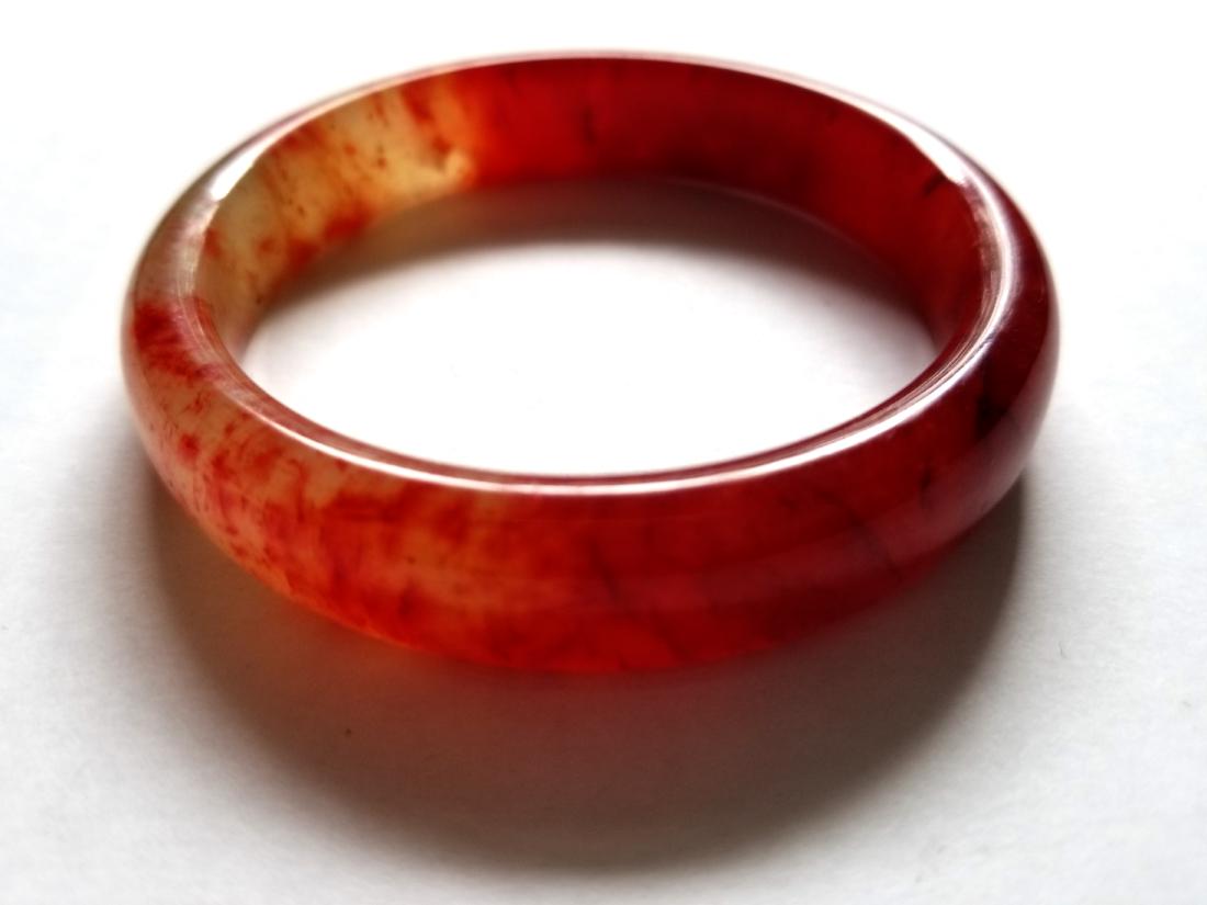 Excellent Chinese old jade Hand Carved bracelet bangle (1 of 2)