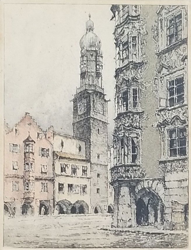 Vintage Etching Signed (1 of 4)