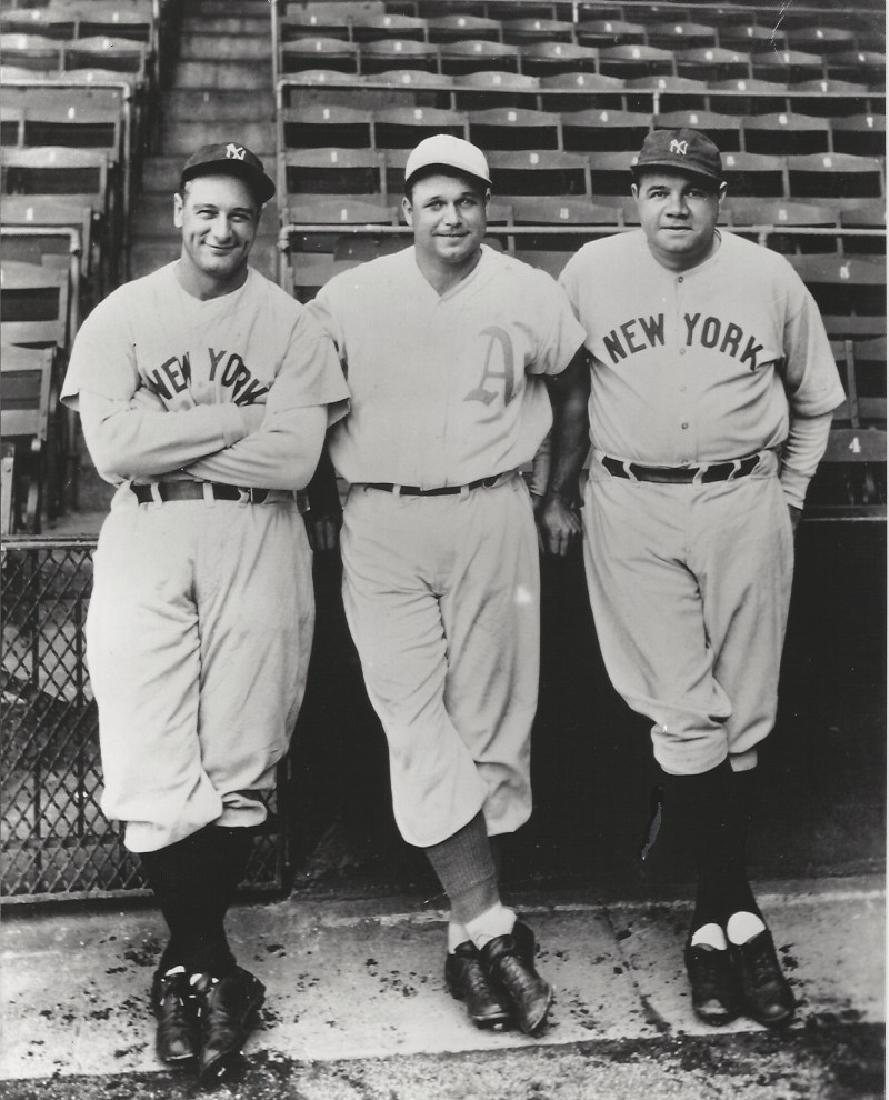 LOU GEHRIG  -  JIMMIE FOXX  -  BABE RUTH NEW YORK (1 of 2)