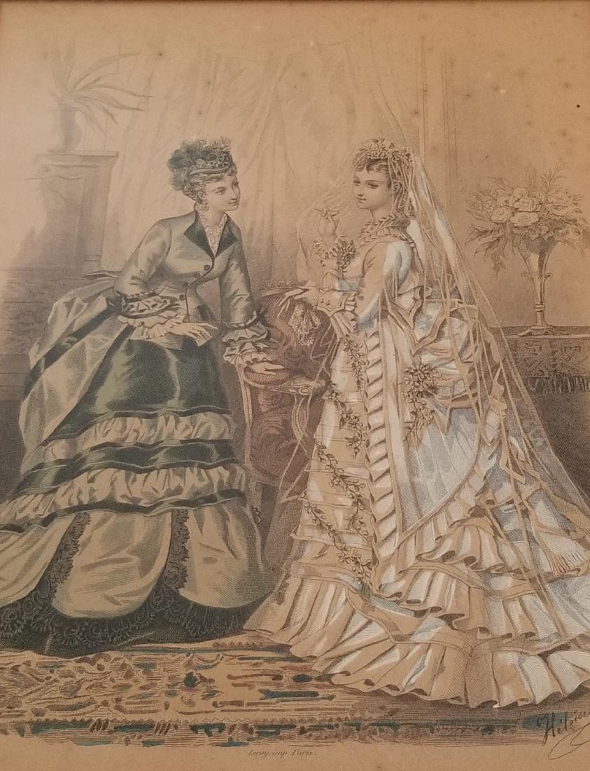 Vintage Paris Engraving Signed (1 of 4)