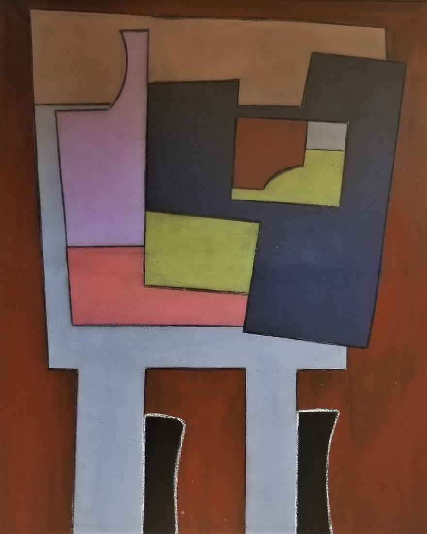 Abstract Geometric Painting on Canvas (1 of 2)