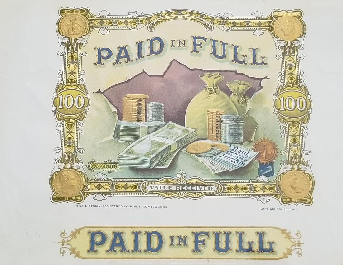 Authentic Old Original Cigar Box Label (1 of 6)