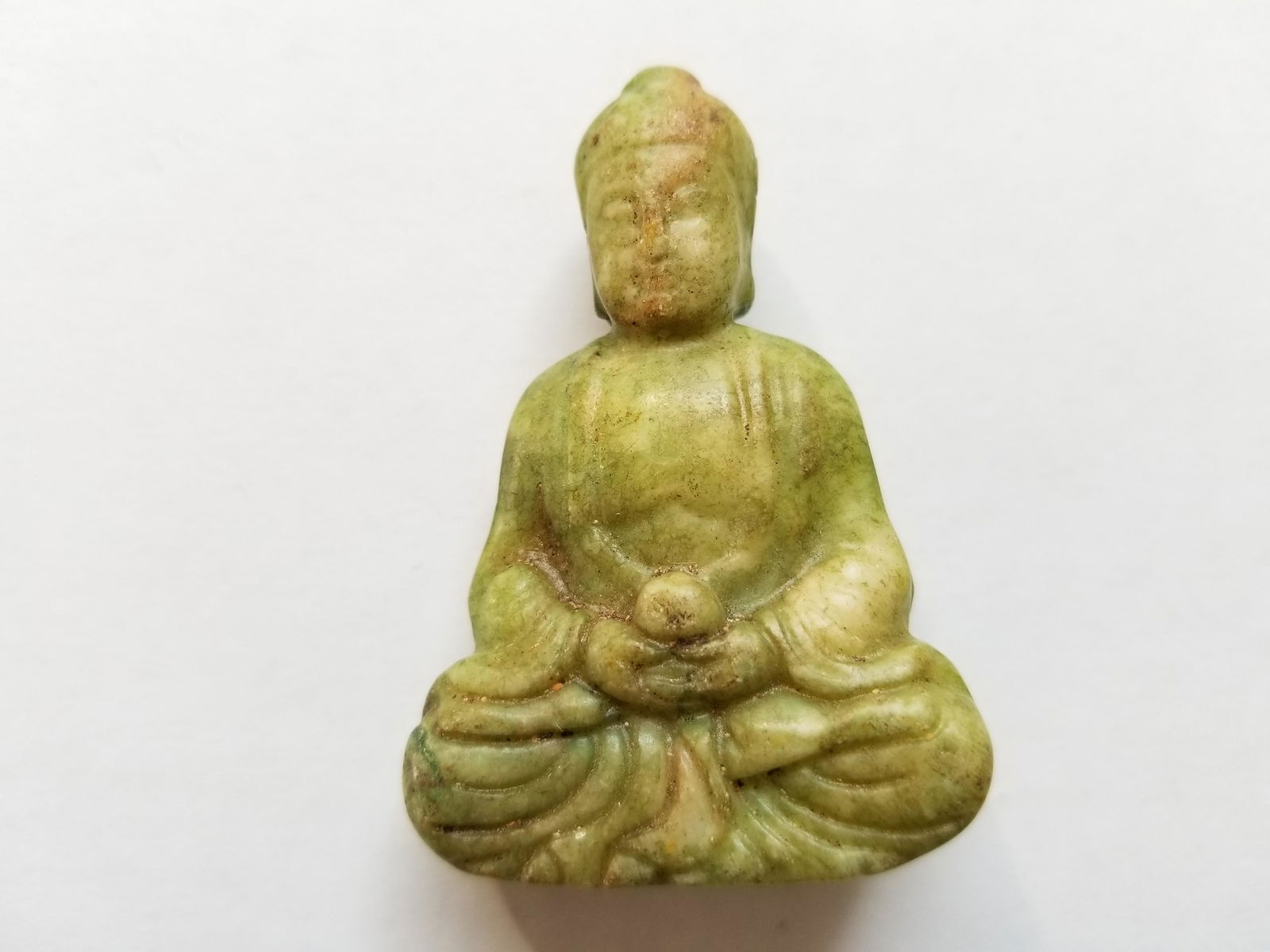 Unique  green jade hand carved Buddha statue/pendant (1 of 5)