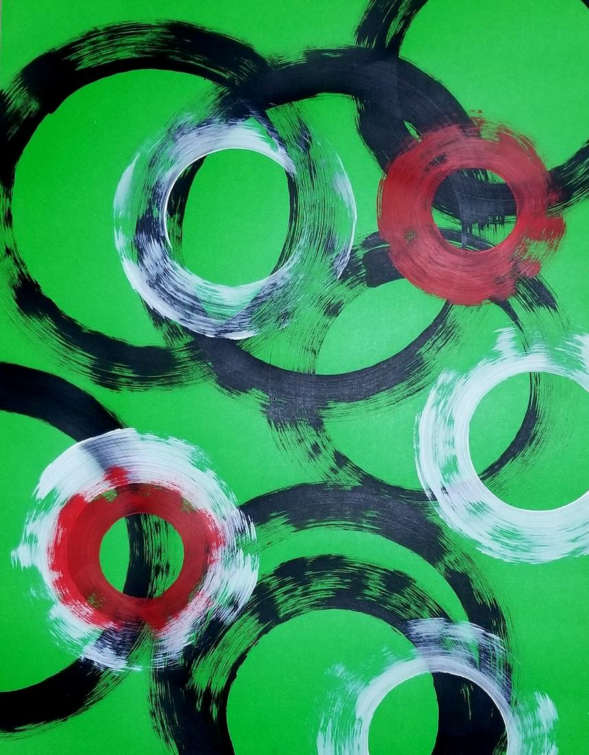 Original Abstract New York Gallery Painting Signed (1 of 2)