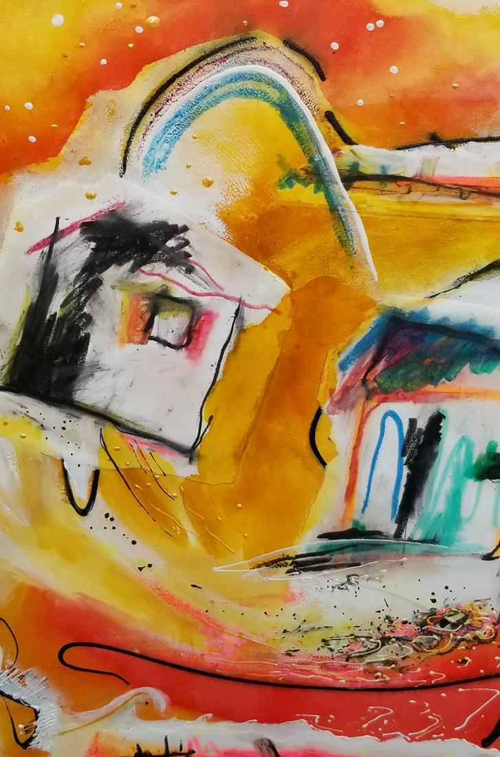 Original Abstract Painitng Signed (1 of 4)