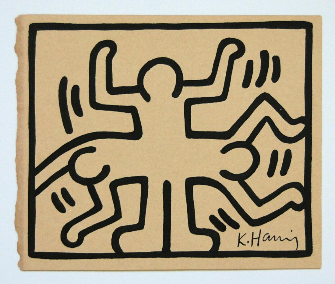 Keith Haring Painting on Paper New York Collection: Keith Haring Painting on Paper New York Collection. Keith Allen Haring (May 4, 1958. February 16, 1990) was an American artist whose pop art and graffiti-like work grew out of the New York City street
