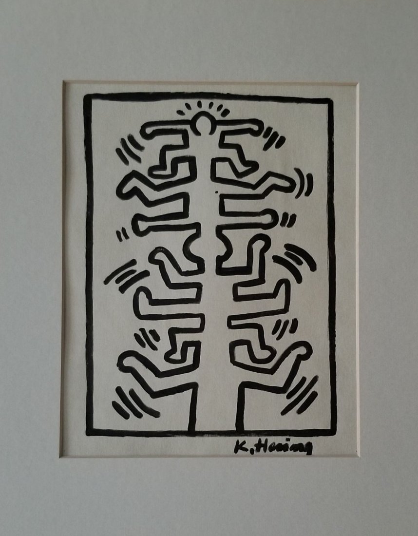 Keith Haring Painting New York Collection. (1 of 6)