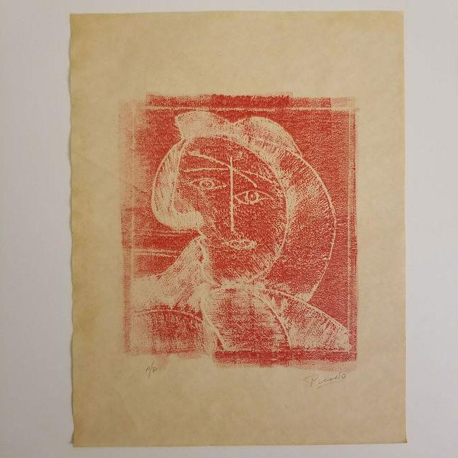 Pablo Picasso Block Print Signed (1 of 6)