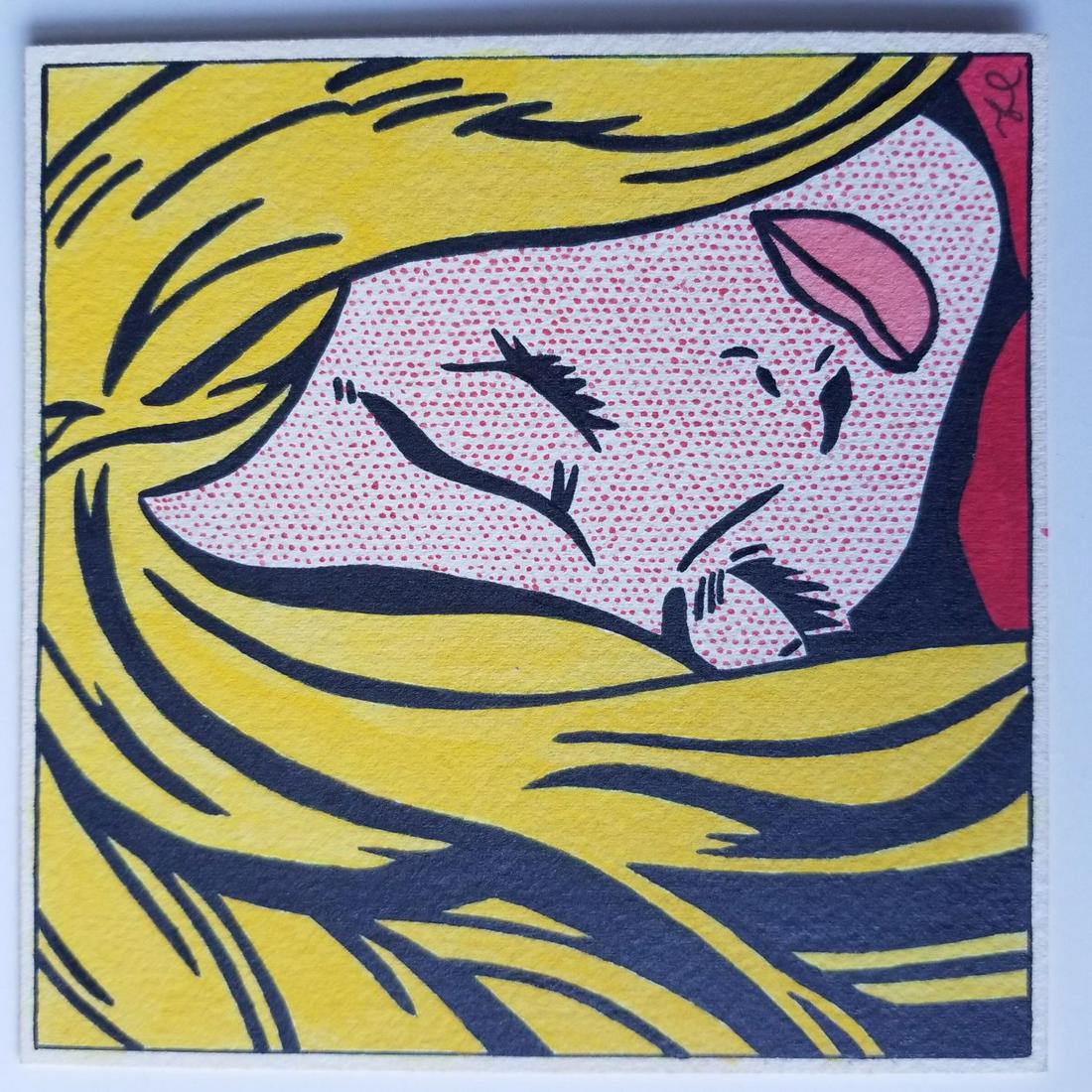 Roy Lichtenstein Pop Art Painting: Roy Lichtenstein was an American pop artist. During the 1960s, along with Andy Warhol, Jasper Johns, and James Rosenquist among others, he became a leading figure in the new art movement. His work def