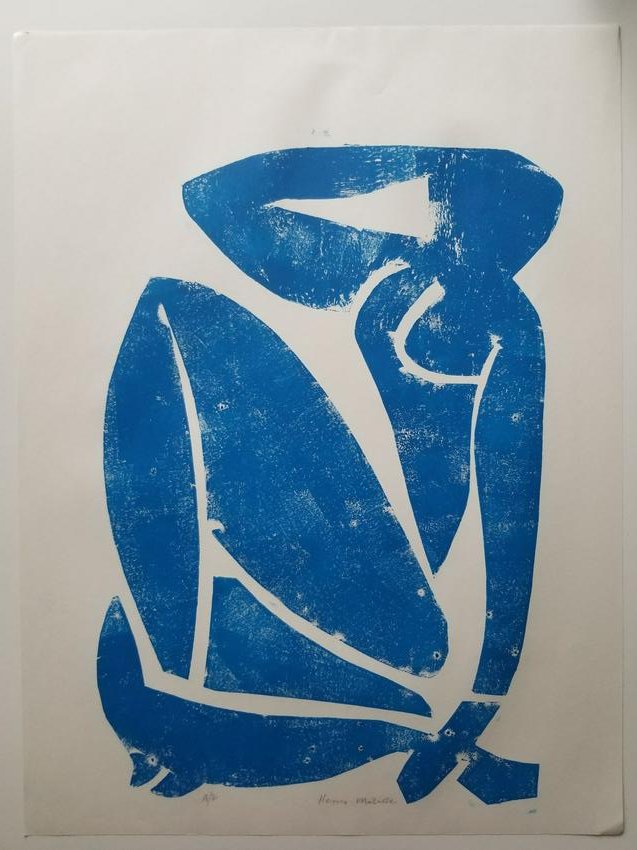 Henri Matisse Block Print on Paper (1 of 4)