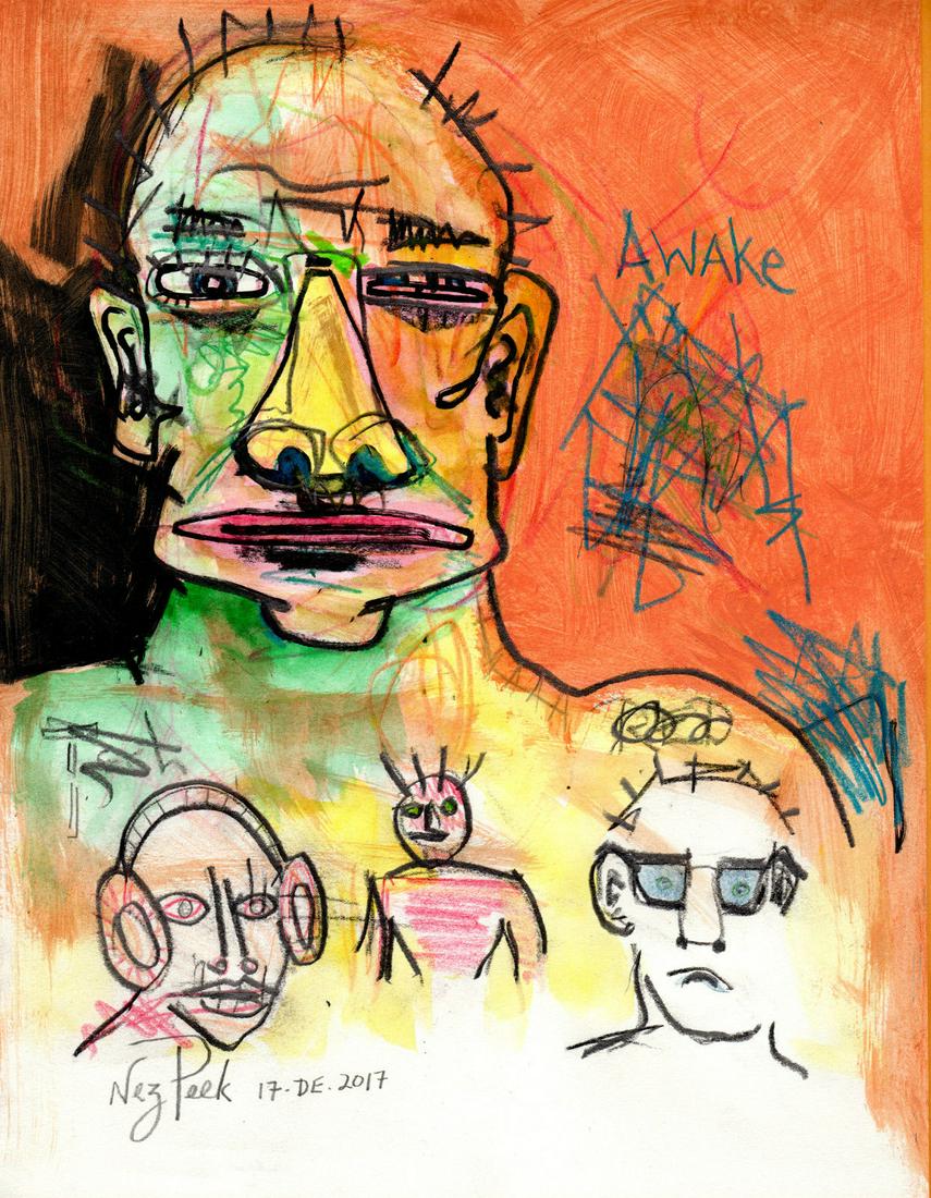 Original NEO-expressionist Art Drawing (1 of 1)