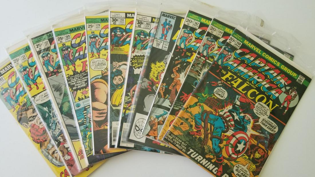 Set of 11 Vintage Captain America Marvel Comics (1 of 13)