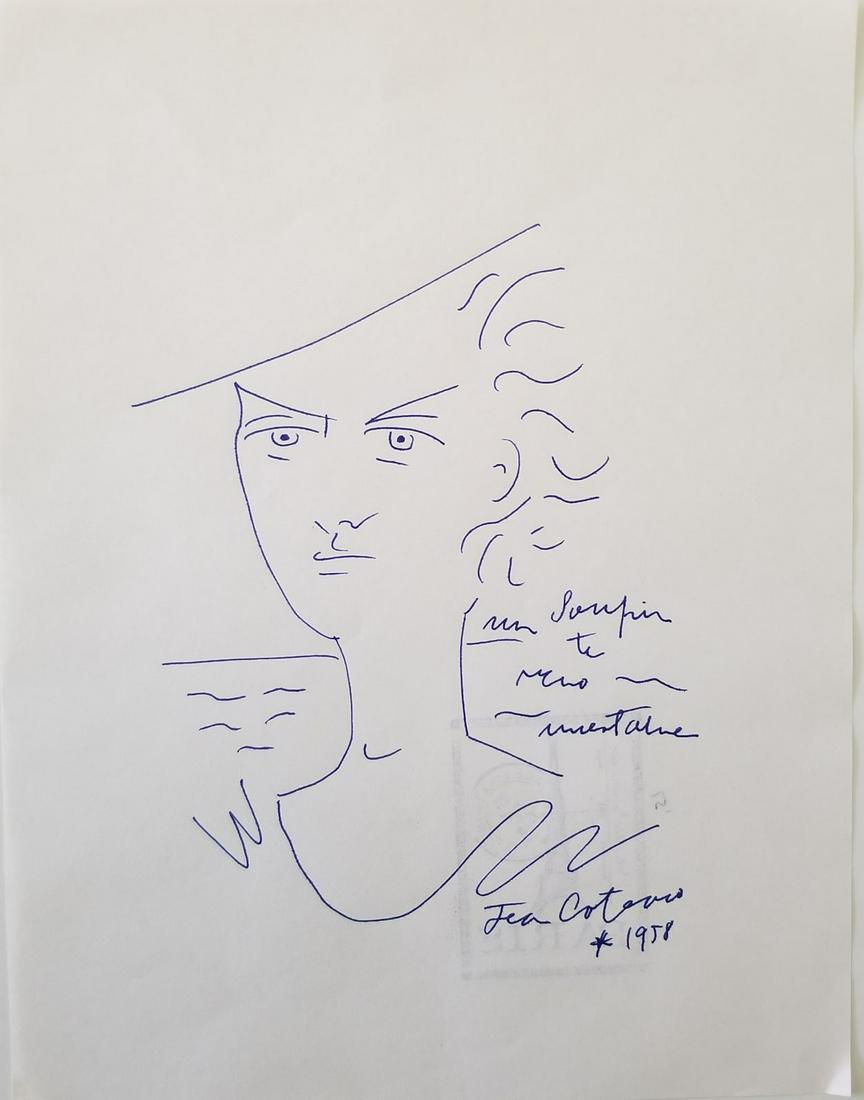 Jean Cocteau Ink on Paper (1 of 2)