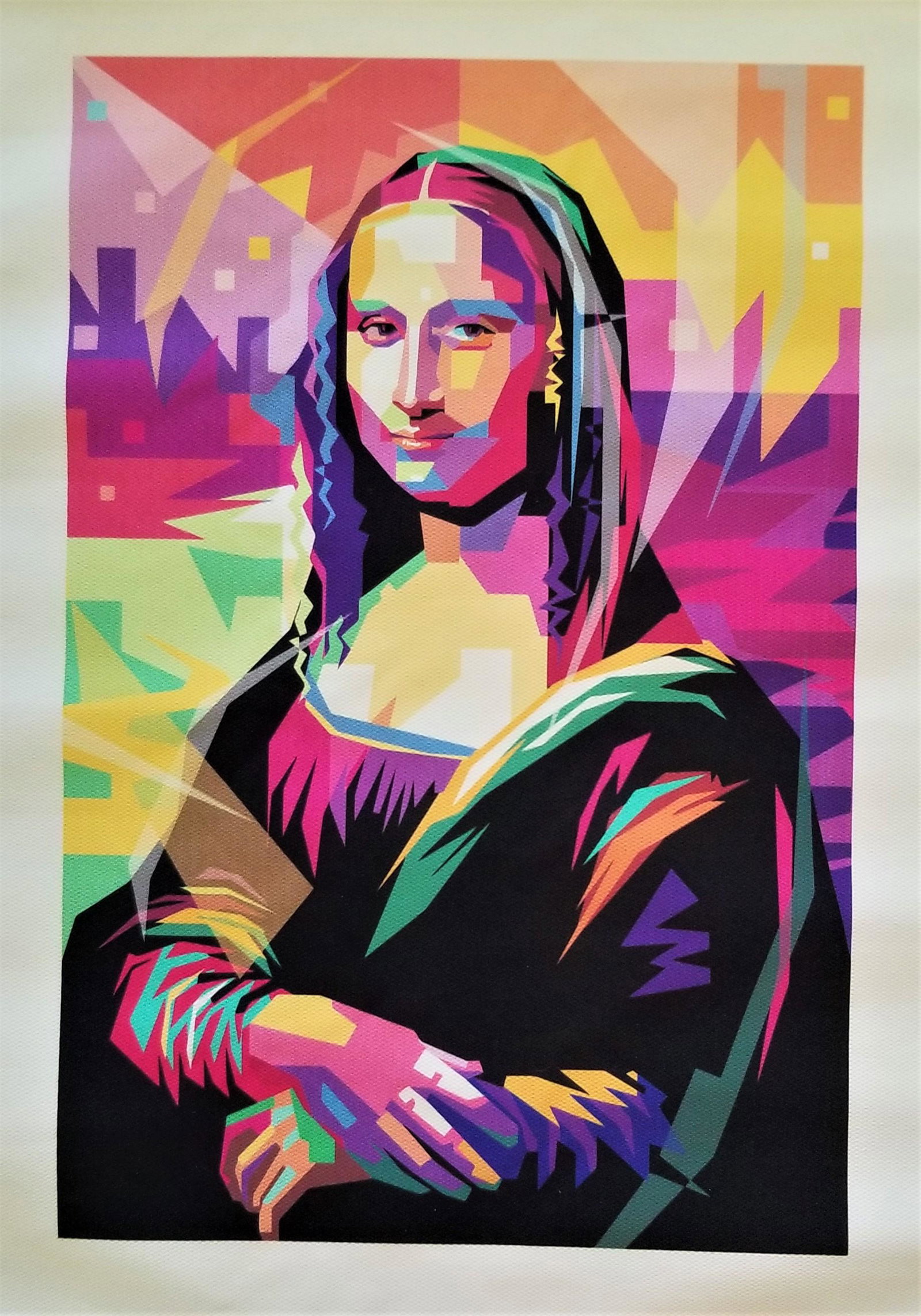 Mona Lisa Unframed ArtPrint On Canvas: Mona Lisa Unframed ArtPrint On Canvas. Size: 10 x 14