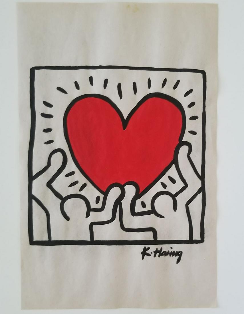 Keith Haring Painting on Paper: Keith Haring Painting New York Collection. Keith Allen Haring (May 4, 1958. February 16, 1990) was an American artist whose pop art and graffiti-like work grew out of the New York City street culture 