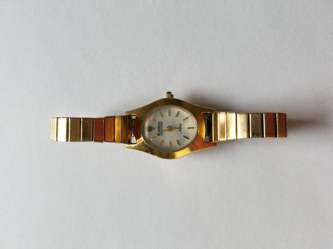 armitron gold watch vintage