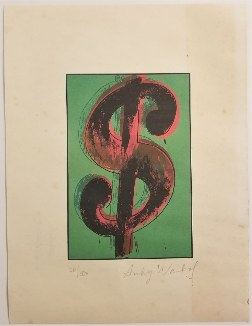 Andy Warhol Print Signed (1 of 4)