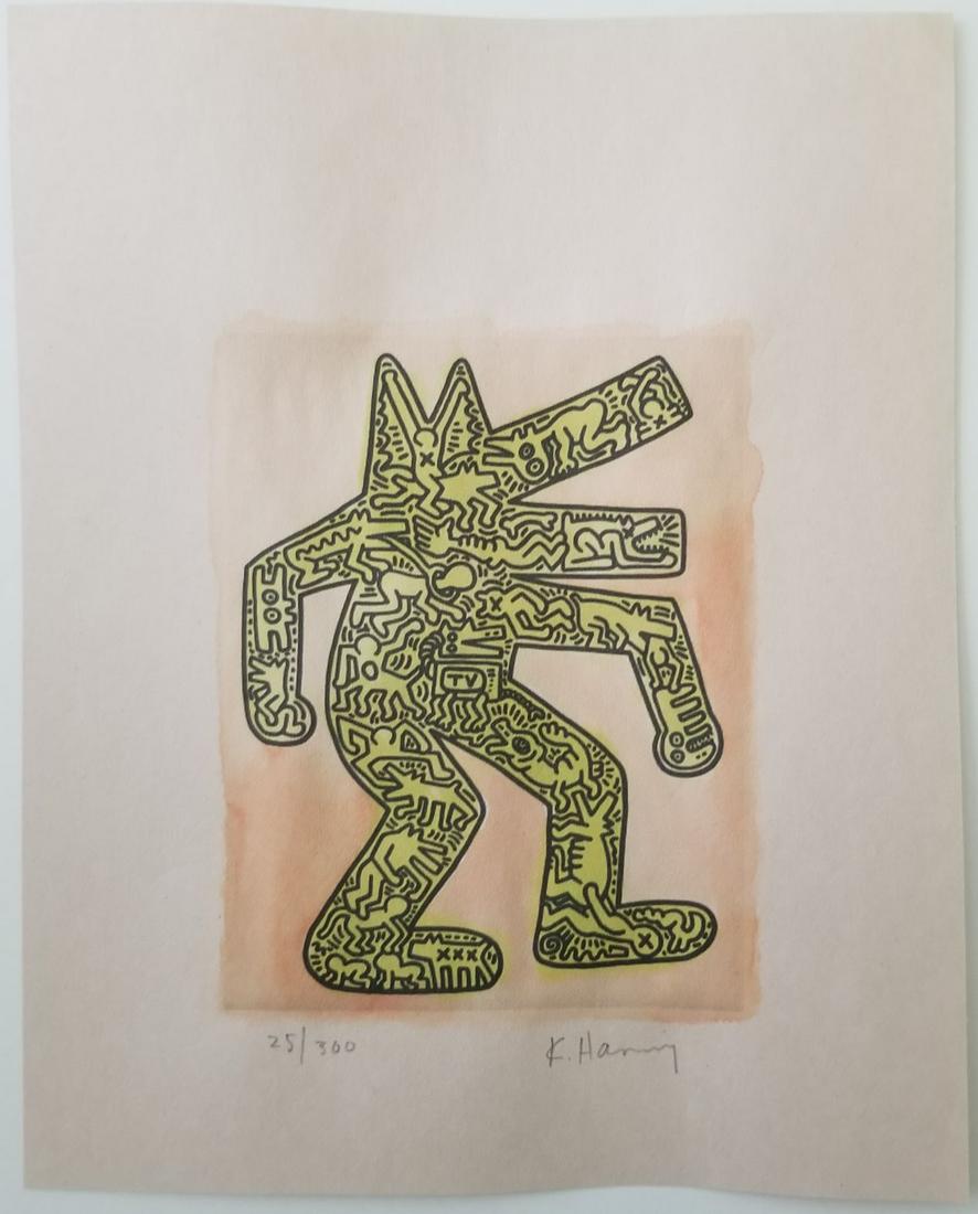 Keith Haring Mixed Media Art Signed (1 of 2)