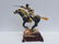 Iron statue on onyx, made in italy, limited edition