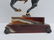 Iron statue on onyx, made in italy, limited edition - 3