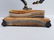 Iron statue on onyx, made in italy, limited edition - 6