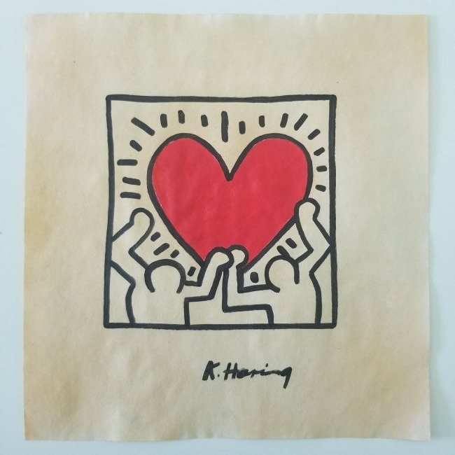 Keith Haring Painting Signed (1 of 2)