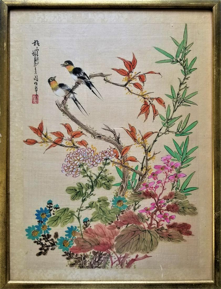 Original Chinese Watercolor Signed (1 of 6)