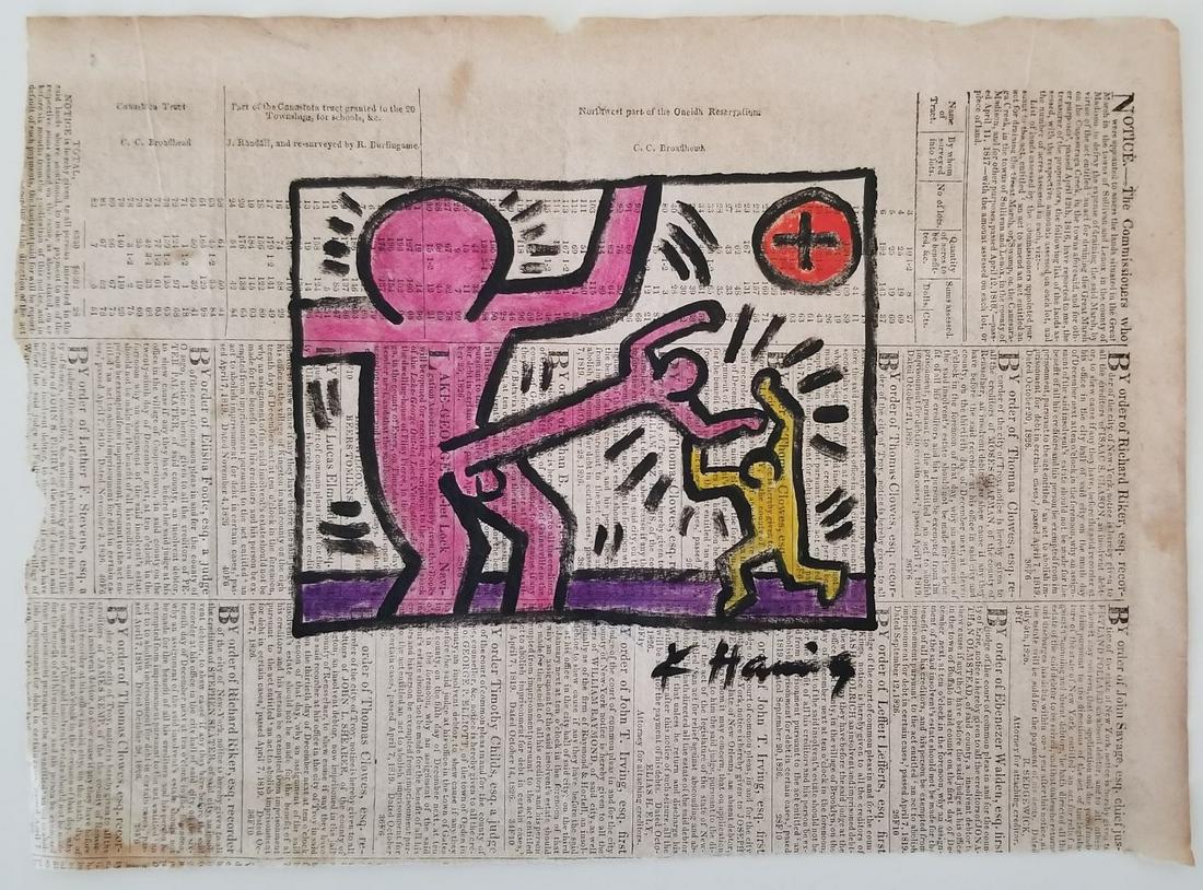 Keith Haring Painting Signed (1 of 2)