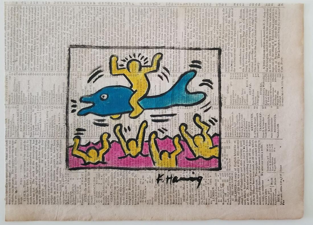 Keith Haring Painting Signed (1 of 2)