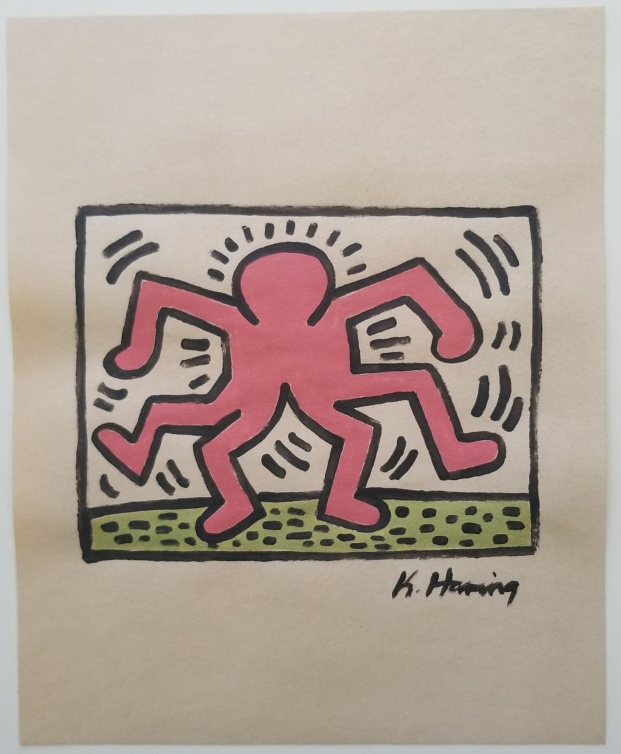 Keith Haring Painting Signed: Keith Haring Signed. New York Gallery Collection. Keith Allen Haring (May 4, 1958. February 16, 1990) was an American artist whose pop art and graffiti-like work grew out of the New York City street c