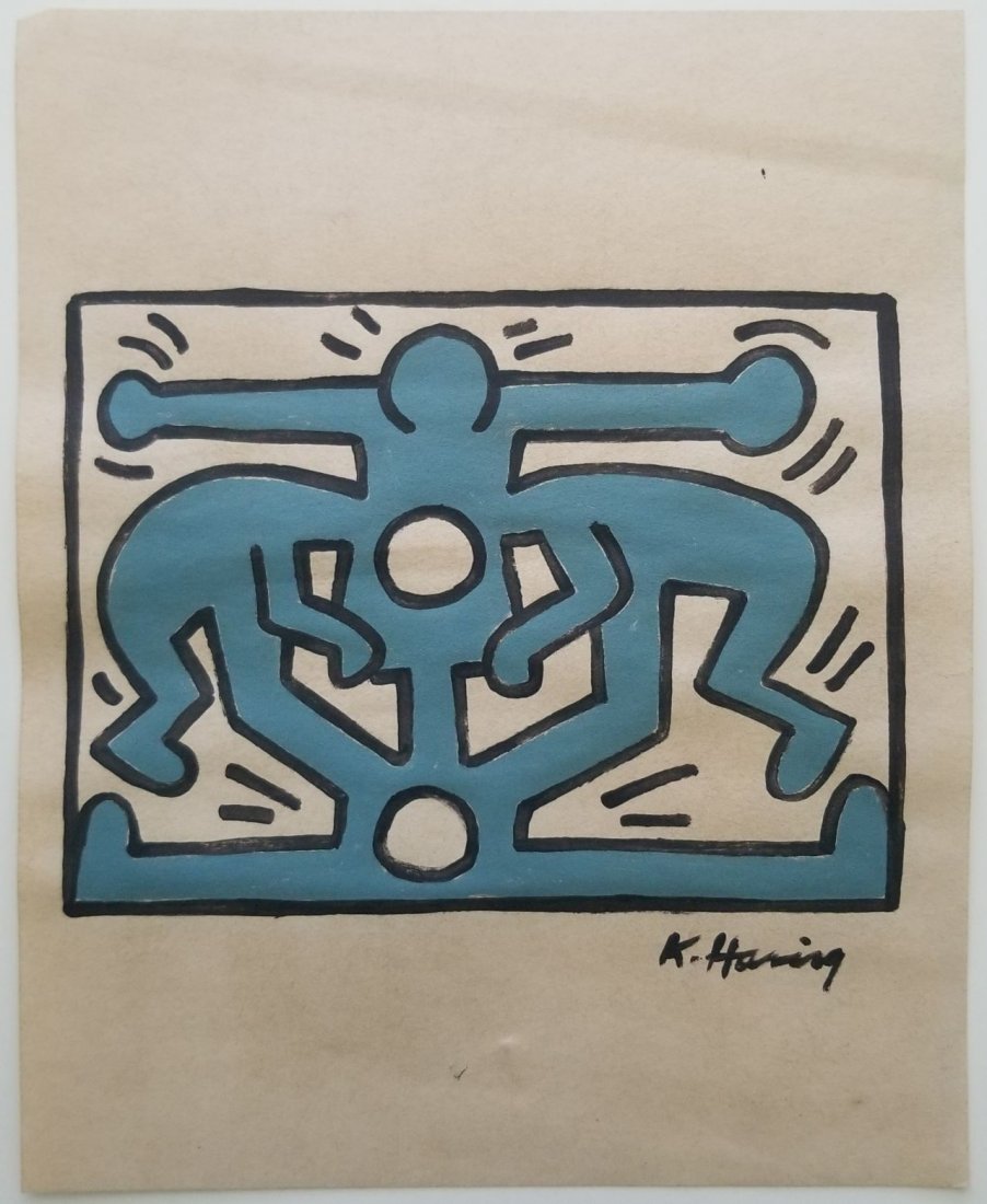 Keith Haring Painting Signed (1 of 3)