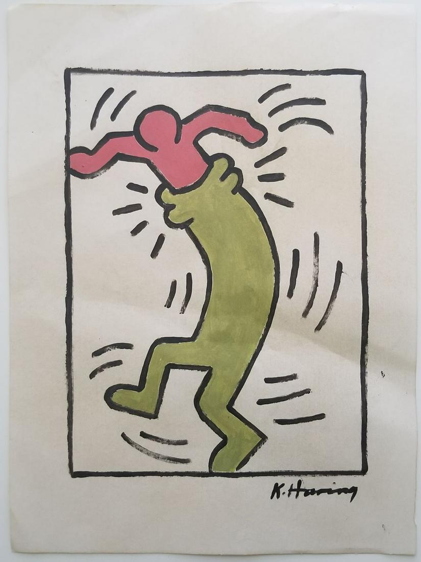 Keith Haring Painting Signed (1 of 2)