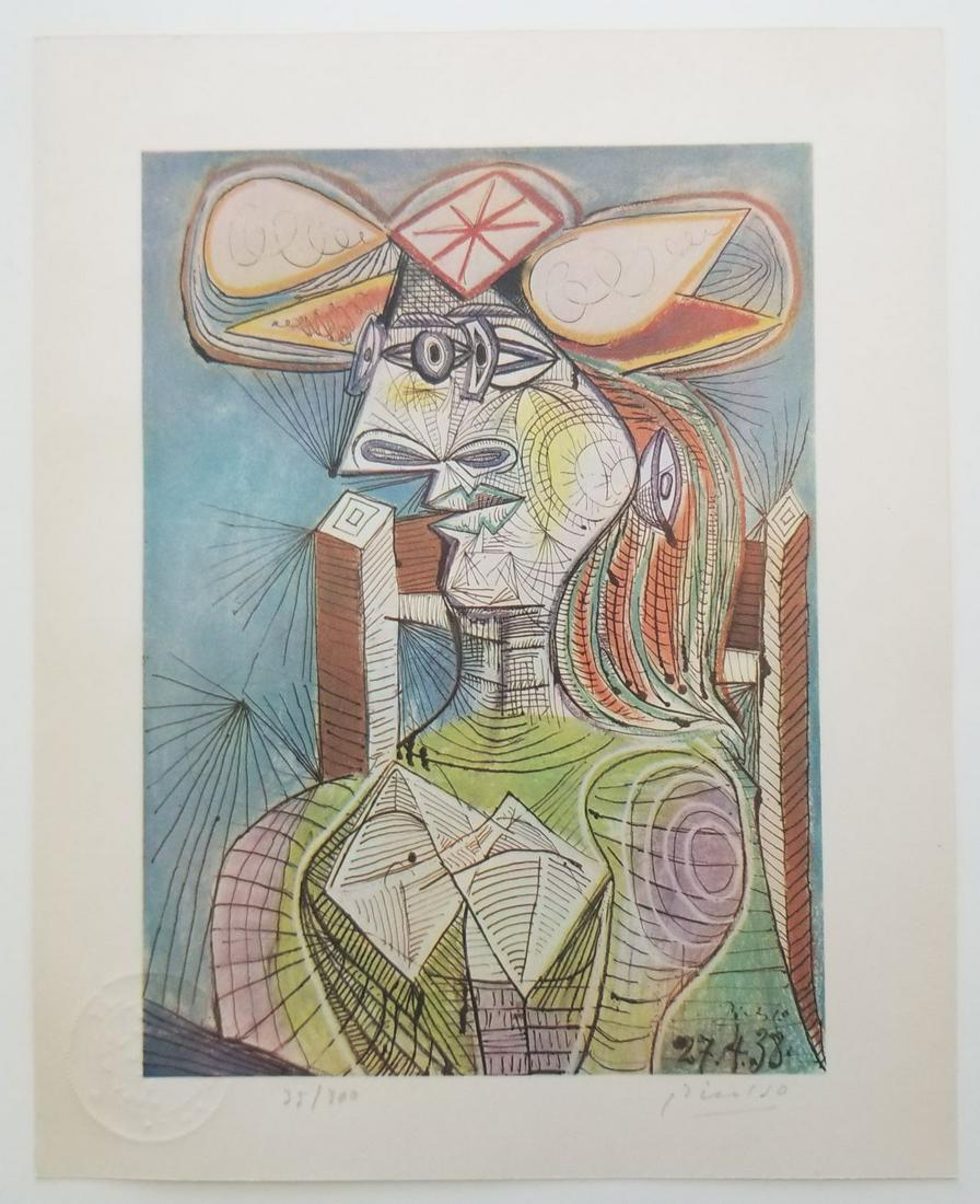 Vintage Pablo Picasso Signed Off-set Lithograph (1 of 3)