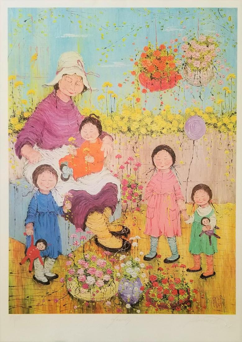 Vintage Print Signed & Stamped. Mildred Barrett (1 of 3)