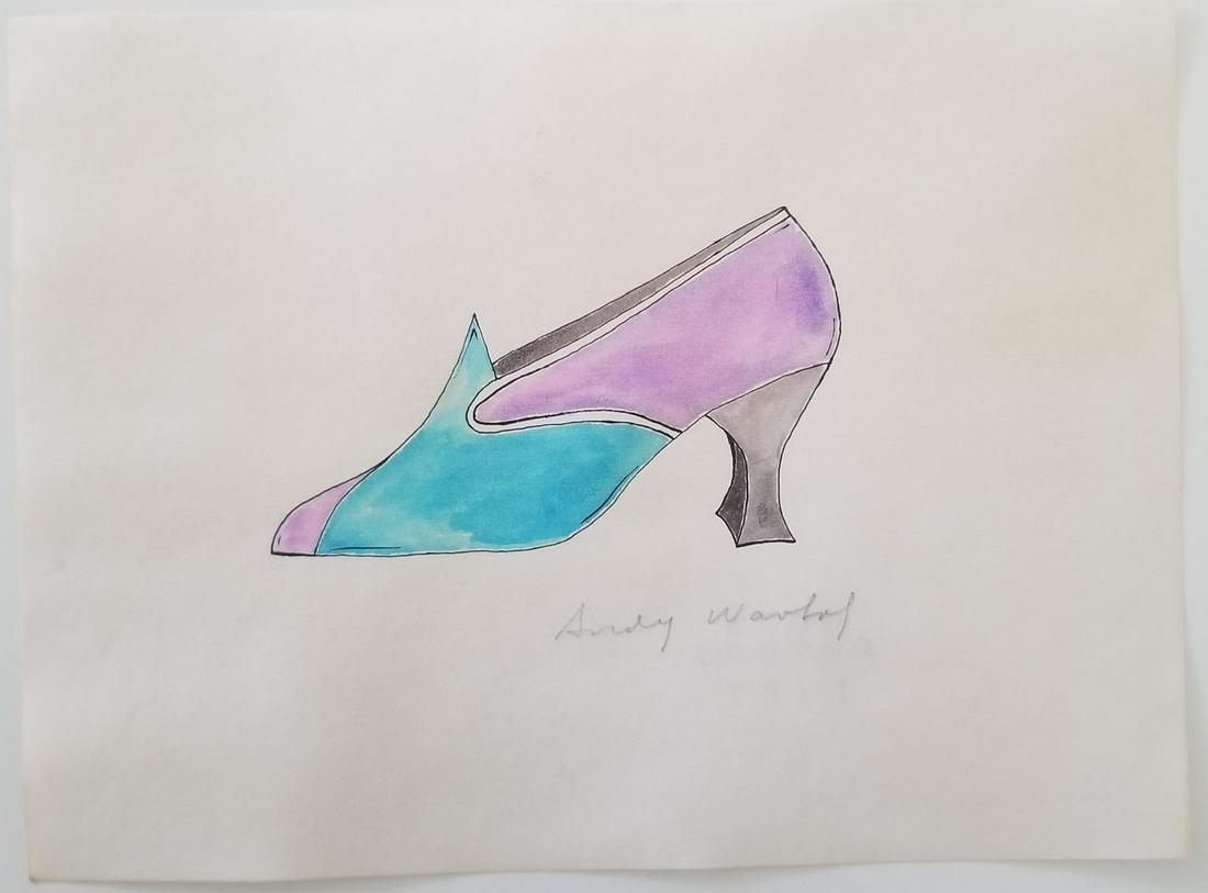 Andy Warhol Mixed Media on Paper (1 of 2)