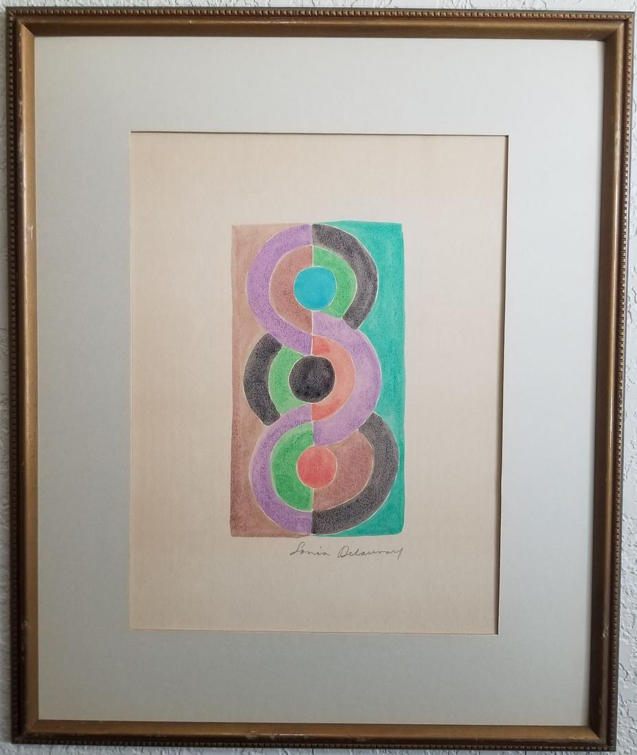 Sonia Delaunay Watercolor Painting (1 of 5)