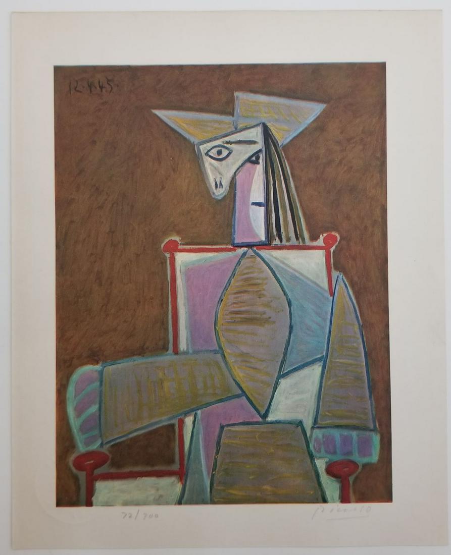 Vintage Pablo Picasso Signed Off-set Lithograph (1 of 3)