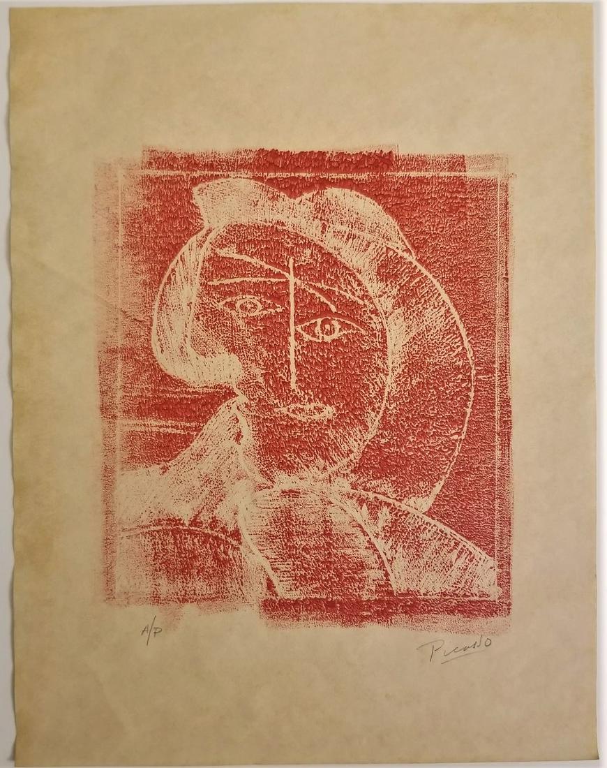 Pablo Picasso Block Print Signed (1 of 6)