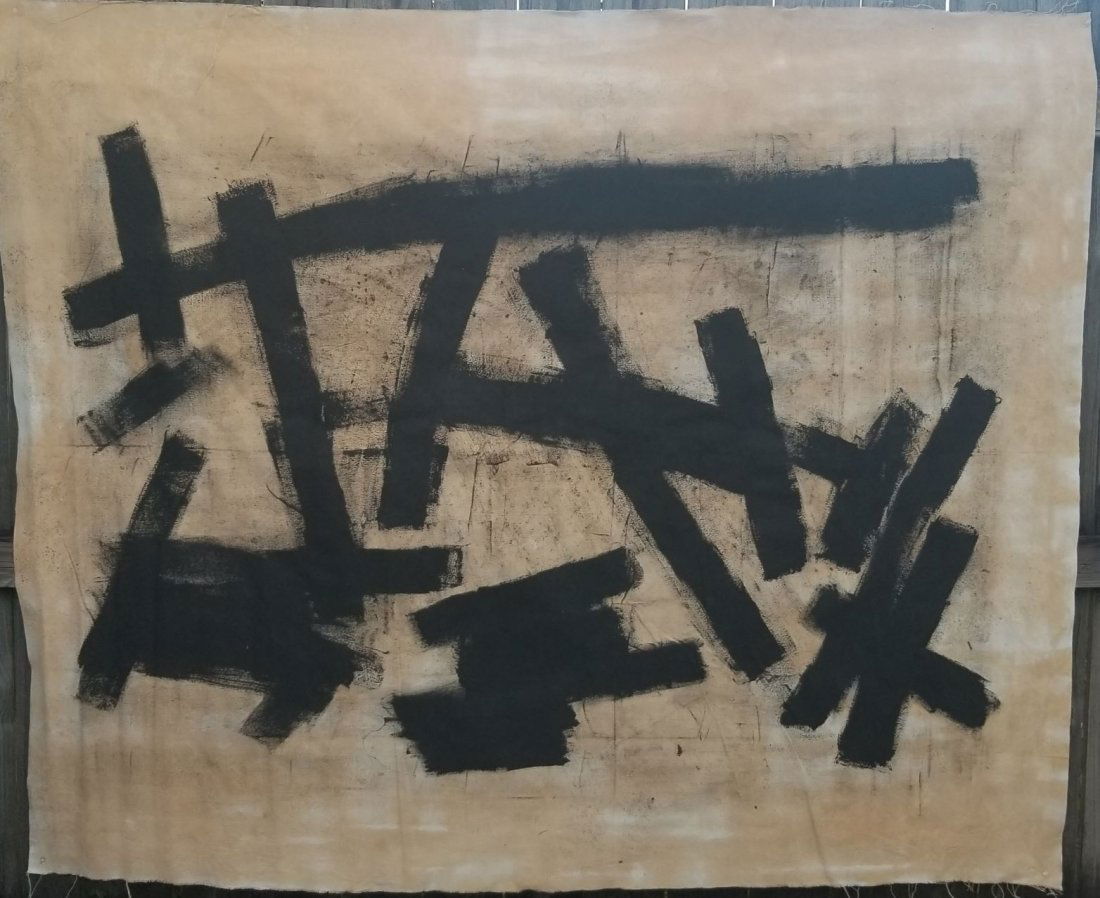 Franz Kline Abstract Painting on Canvas (1 of 4)